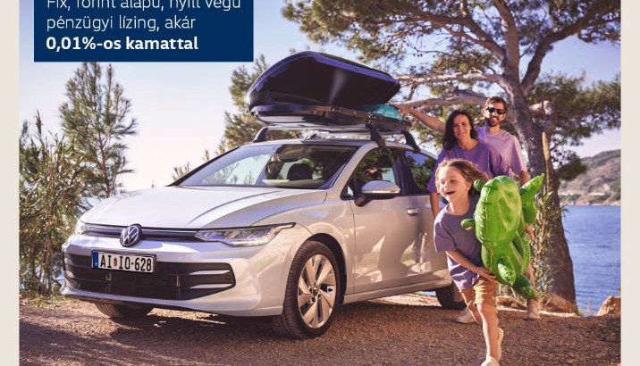 0,01% THM - a megjelölt Volkswagen modelleinkre 